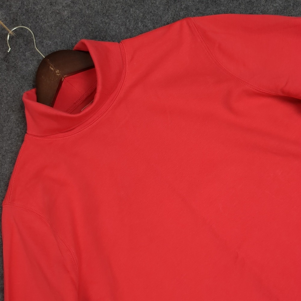 LL Bean Womens‎ XL Pink Long Sleeve Mock Neck Shirt Regular Fit